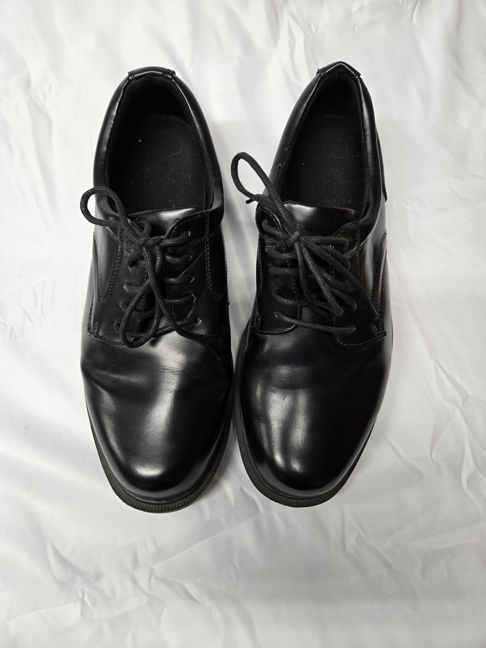 Deer Stags Men's Black Leather Lace-Up Oxfords 13W